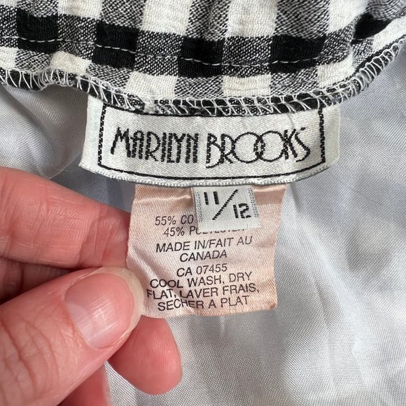 Vintage Gingham Picnic Check Halter Backless Slit Midi Maxi Summer Dress Pockets - Picture 6 of 7